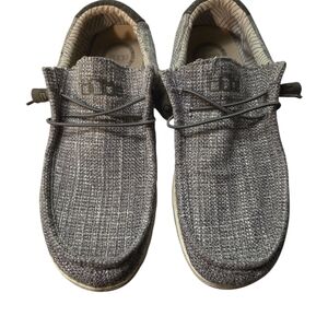 Hey Dude Gray Slip-On Loafers Comfortable Casual Shoes